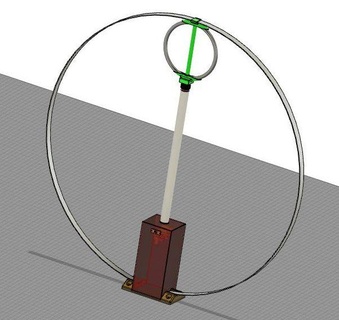 Prüfung magnetisch Schleife Antenne Schinken Radio Amateur Kurzwelle hf 3d print model - Mito3D