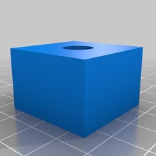 test cube 30x30x20 10mm hole tool 3d printing tests 3d print model - Mito3D