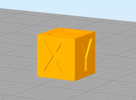 test cube calibration 3d printer tools home garage design modern toy art 3d print model - Mito3D
