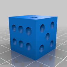 test cube dice tool 3d printing tests 3d print model - Mito3D