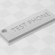 test phone keychain tool 3d print model - Mito3D