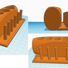 Ölçek tüp Kulp destek Porta test tüpleri raf tüpler 3d print model - Mito3D