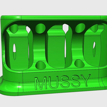 test tubo titolare supporto mussy design 3d print model - Mito3D
