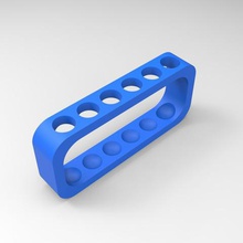 test tube holder 6 tubes high school sand solution various middle chemistry labor hit 3d print model - Mito3D