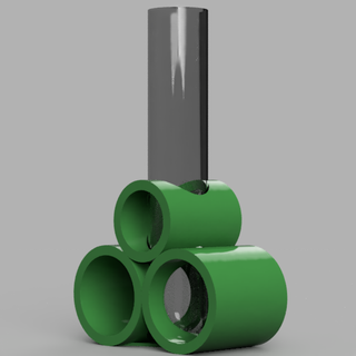 test tubo vaso giardinaggio design decorazione 3dakser 3d print model - Mito3D