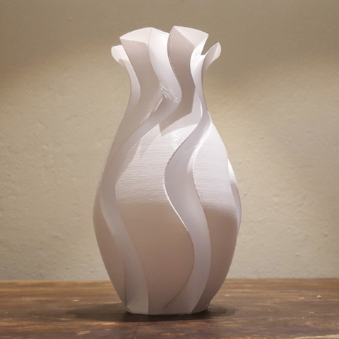 prueba de florero casa las flores del jarrón spiralized espiral modo contorno a impresión los floreros 3D print model - Mito3D