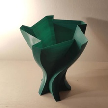 prueba jarrón 4 casa las flores del jarrones de spiralized espiral florero a modo impresión vaso spirale 3d print model - Mito3D