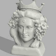 testa di moro fêmea arte cabeça Sicília 3d print model - Mito3D