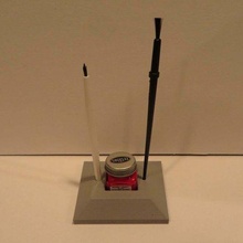 tester dipingere spazzola titolare supporto passatempo 3d print model - Mito3D