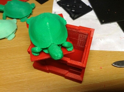 testudo box container turtle containers organization storage 3d print model - Mito3D