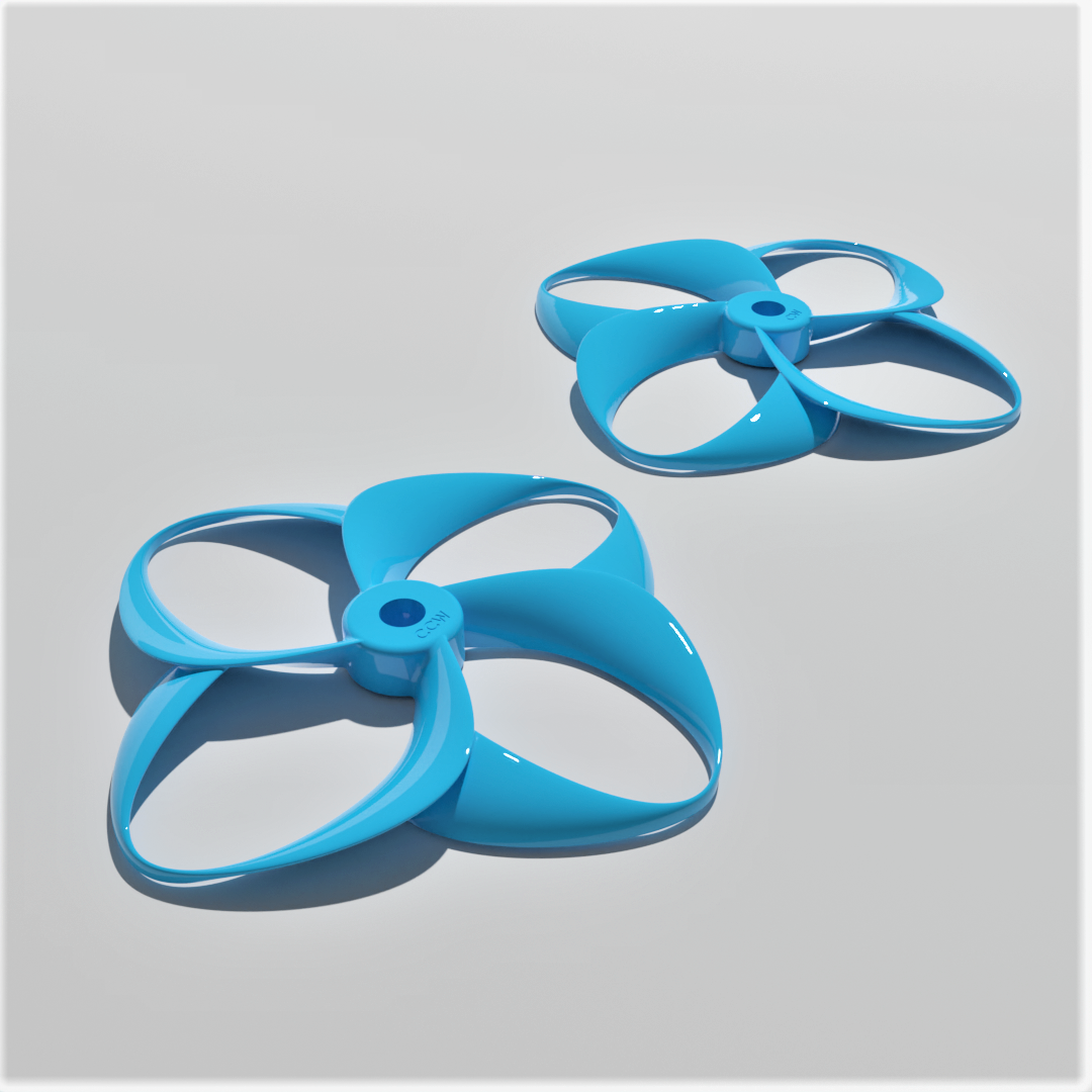 tetra ciclo toroidal hélice suporte zangão quadcopter ventilador 3D print model - Mito3D