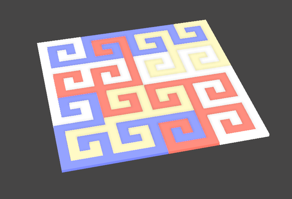 tetra spirale gioco tavolo 3d print model - Mito3D