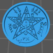 tetragramaton pendant jewerly 3d print model - Mito3D