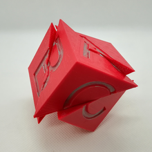 tetrahedral diseksiyonu küp bulmaca sanat matematik sanatı 3d print model - Mito3D