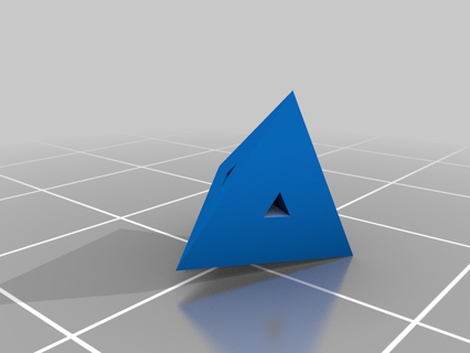 tetrahedron 85 shell customized math art science 3d print model - Mito3D