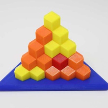 tetrahedron yapı taşları oyun bulmaca 3d print model - Mito3D