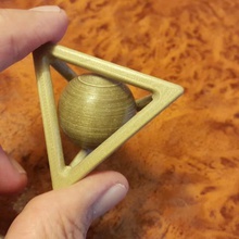 tetrahedron captive sphere various tetrahedron- 3d print model - Mito3D