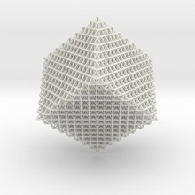 4096 tetraedro griglia art la matematica 3d print model - Mito3D