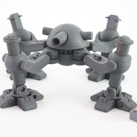 tetratankoped gioco mech mecha robot tobots quad 3D print model - Mito3D