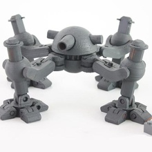 tetratankoped game mech mecha robot tobots quad 3d print model - Mito3D