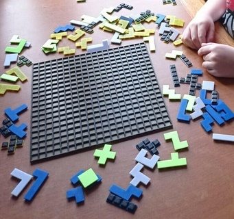 Tetris yazı tahtası oyun bulmaca masa 3d print model - Mito3D