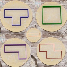 tetris biscotto taglierina cucina taglio masse torta frese forno pennarello marcatori francobolli muffe 3d print model - Mito3D