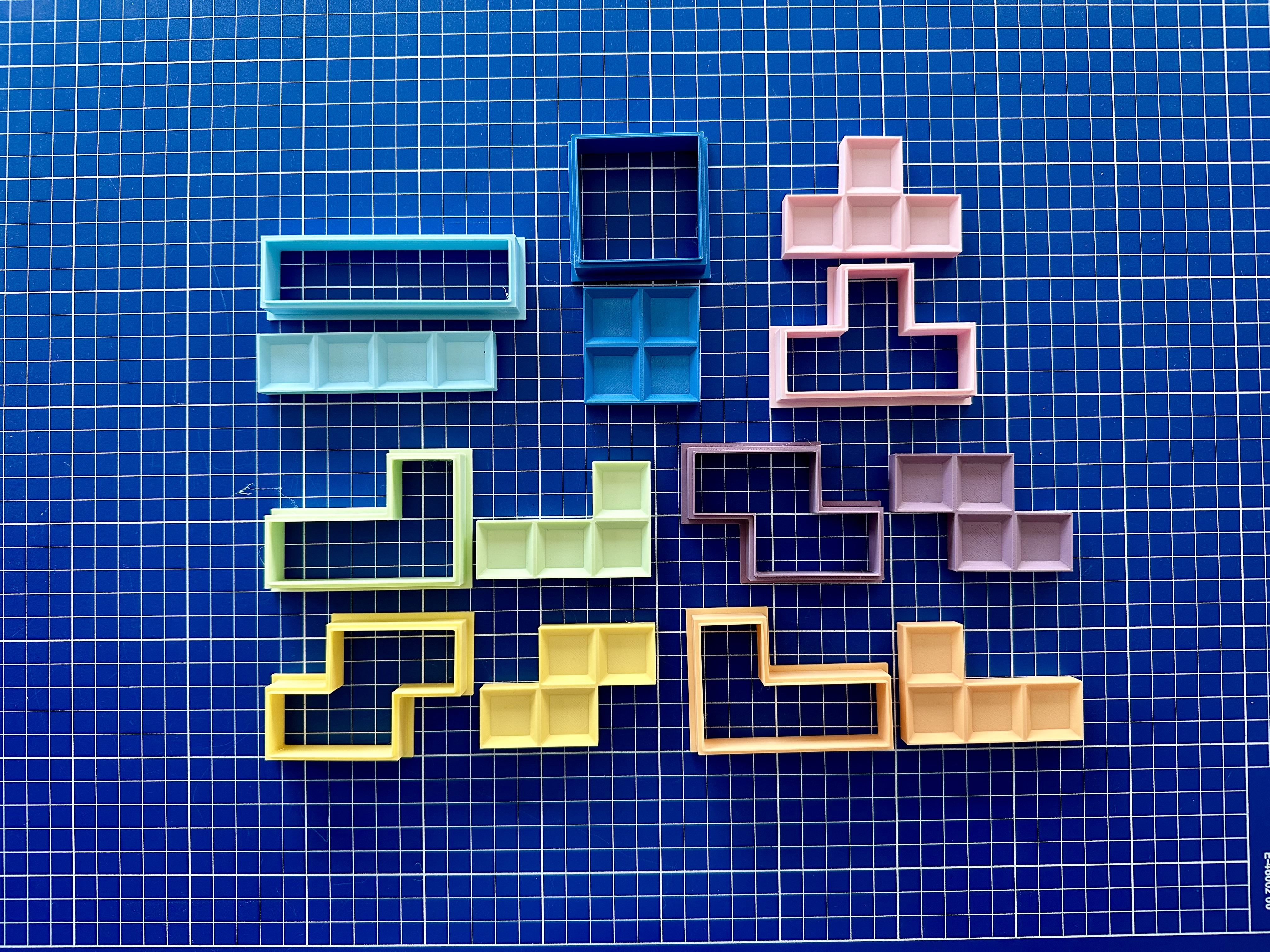 tetris cookie cutters home cutter 3D print model - Mito3D