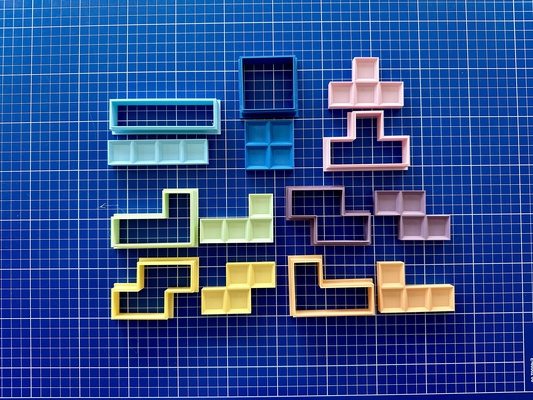 tetris galleta cortadores hogar casa cortador 3d print model - Mito3D