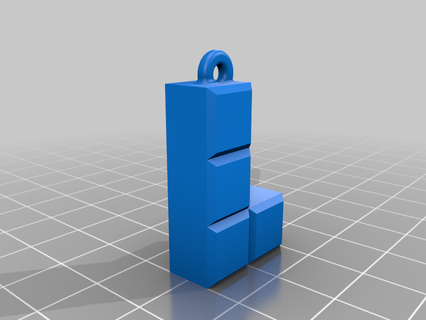 tetris earrings 3d print model - Mito3D