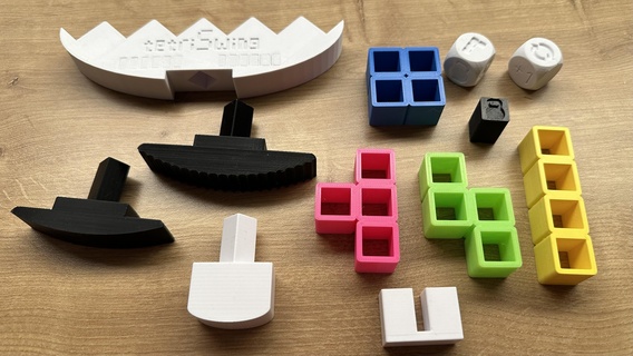 tétriswing équilibrage planche fête Jeu tetris équilibre coopérative gagner copains gamins 3d print model - Mito3D