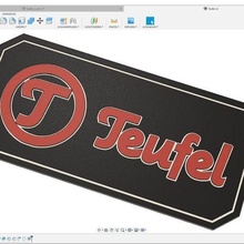 teufel sign multiple colors art fun funny signs logos 3d print model - Mito3D