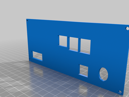 tevo control box - pi3 back plate larger holes 3d printer accessories 3d print model - Mito3D