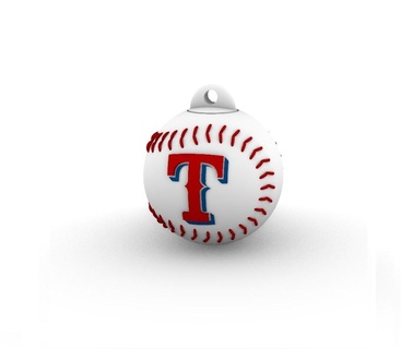 texas rangers keychain container lid mlb 3d print model - Mito3D