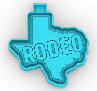 texas rodeo - freshie mold silicone box 3d model molding mould stl make manufacture molds boxes 3d print model - Mito3D