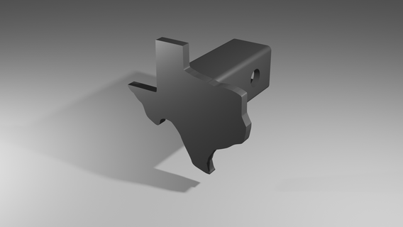 texas trailer hitch cover boat truck car bumper decoration modification chevy ford dodge jeep emblem logo aggies longhorns football ncaa 3d print model - Mito3D
