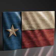 Texas ondulado bandera cnc archivos madera 3d stl modelo 3d print model - Mito3D