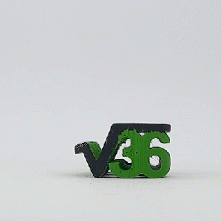 Metin çevirmek 36 matematik kök Meydan usta yazıcı Sanat gadget Eğitim 3d print model - Mito3D