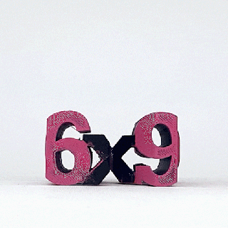 texte retourner 6x mathématiques math carré racine Maître imprimante art gadget éducation 3d print model - Mito3D