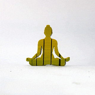 texto vuelta chakra yoga Arte escultura Maestro impresora 3d print model - Mito3D