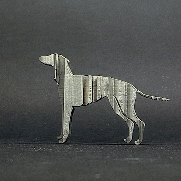 text flip - greyhound 3D print model - Mito3D
