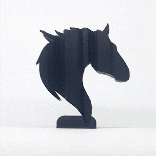 testo Flip cavallo fallimento 20 arte maestro stampante gadget 3d print model - Mito3D