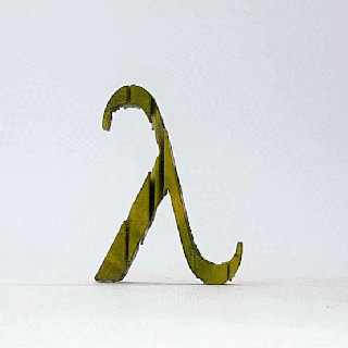 testo Flip lambda lettera greco alfabeto simbolo maestro stampante arte gadget apprendimento formazione scolastica 3d print model - Mito3D