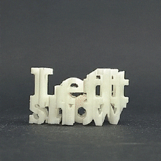 text flip - let snowflake Art snow 2024 gift new year master printer art ornament 3d print model - Mito3D