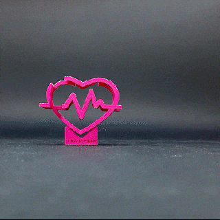 text flip - life pulse 8 stls heart art gadget master printer 3d print model - Mito3D