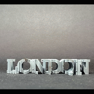 text flip - london skyline united kingdom uk master printer art 3d print model - Mito3D
