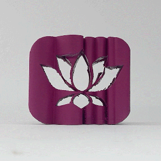 texte retourner lotus 20 fleur Japon Maître imprimante art plante 3d print model - Mito3D