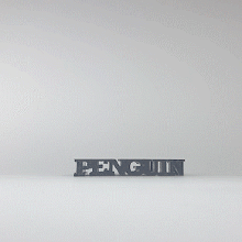 Text Flip Pinguin 3d print model - Mito3D