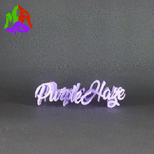 text flip - purple haze weed 420 cannabis roll joint leaf marijuana 3d print model - Mito3D