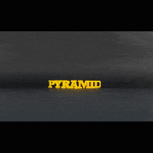 testo Flip piramide arte blu maestro stampante giallo 3d print model - Mito3D