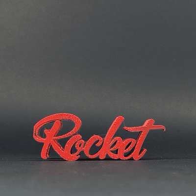 text flip - rocket 30 master printer toy art space ship rocketship 3d print model - Mito3D